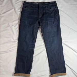 Duluth Trading Co. Mens Jeans 36x32 Dark Wash Casual Standard Fit Denim